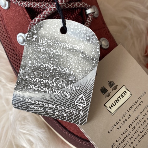 OFFER 🎁 Hunter Explorer Mid Lace Boot Women’s 7 - Picture 6 of 13